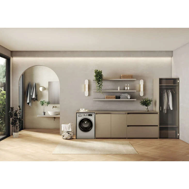 Whirlpool FFB 116 SILVER IT Lavatrice A Libera Installazione 11 Kg, 1400 Giri, Tecnologia 6° Senso, FreshCare+, Igiene Vapore, Classe A, Argento