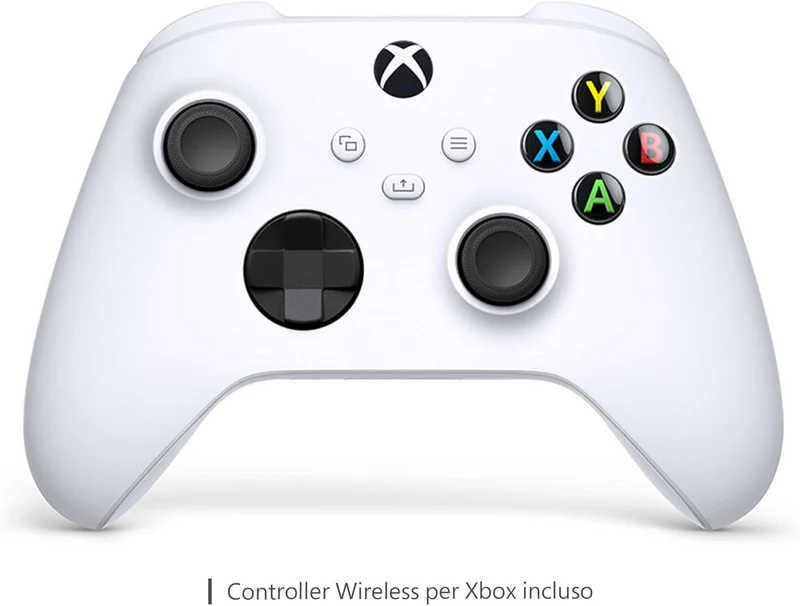 Microsoft Console Xbox Series S 512Gb Gilded Hunter Bundle Vers. Digitale White Fortnite + Rocket League + Fallguys