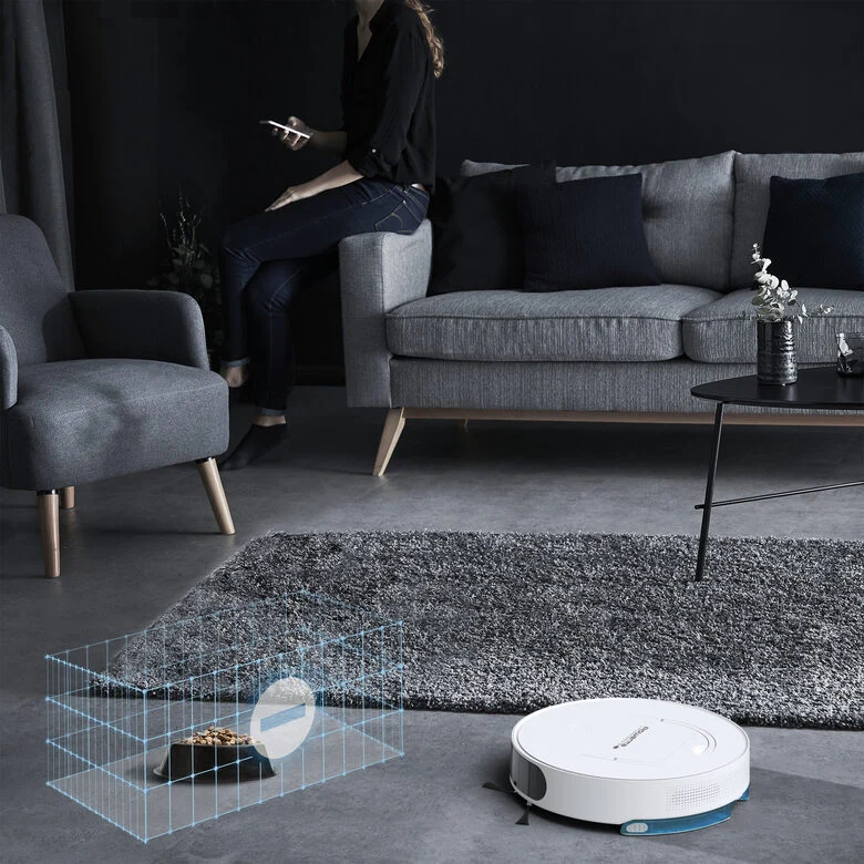 Rowenta X-Plorer RR9077WH Aspirapolvere Robot 0,5 L Senza sacchetto Bianco