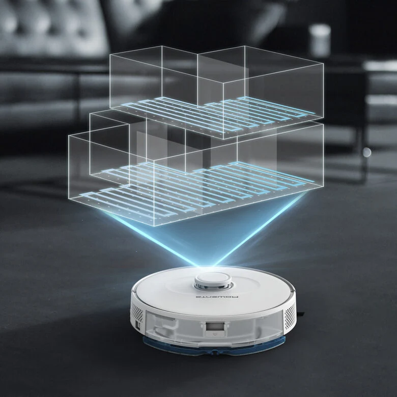 Rowenta X-Plorer RR8595WH aspirapolvere robot 0,26 L Senza sacchetto Bianco