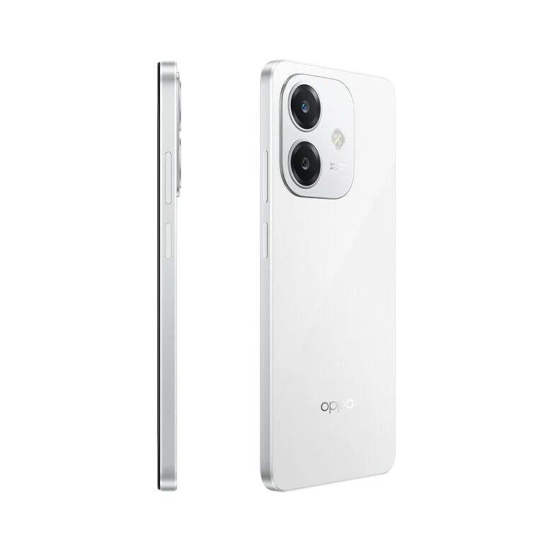 OPPO A40 Smartphone, Fotocamera AI 50MP, Selfie 5MP, Display 6.67” 90HZ LCD HD+, 5100mAh, RAM 12 GB (6+6) + ROM 128GB, IP54, [Versione Italia], Starlight White