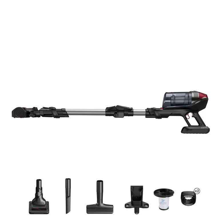 Rowenta X-Force Flex 12.60 RH98A7WO aspirapolvere senza filo Rosso, Grigio Senza sacchetto