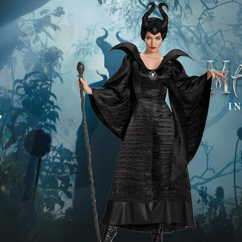 Horned Black Witch Costume