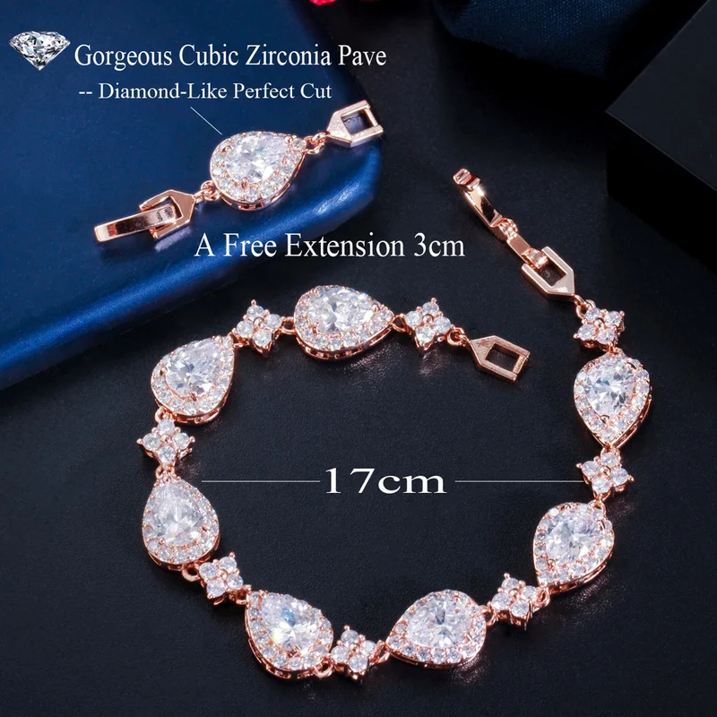 Teardrop Crystal Bracelet