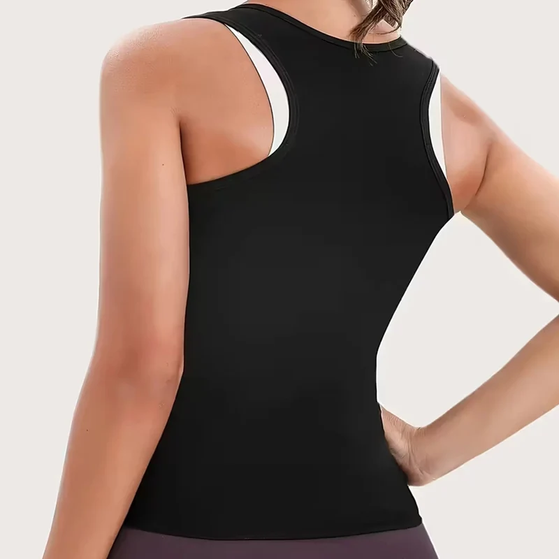 Zippered Heat-Trapping Sports Vest