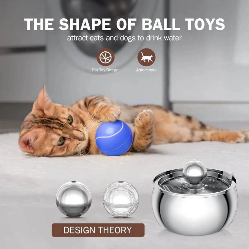 Stainless Steel Pet Water Fountain