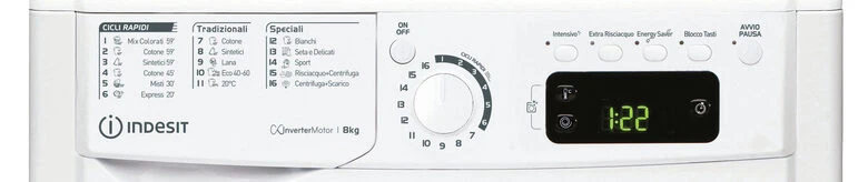 Indesit EWE 81283 W IT N lavatrice Caricamento frontale 8 kg 1200 Giri/min D Bianco
