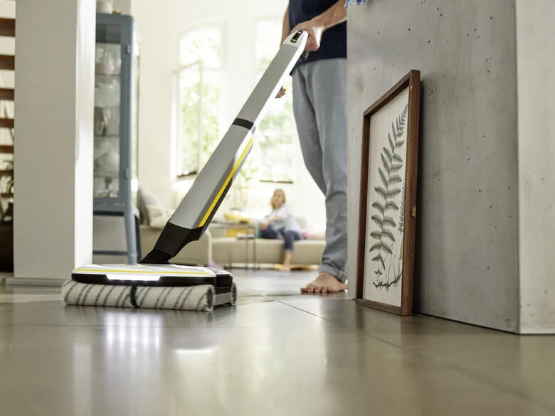 Kärcher FLOOR CLEANER FC 7 CORDLESS PREMIUM Senza sacchetto Argento, Giallo