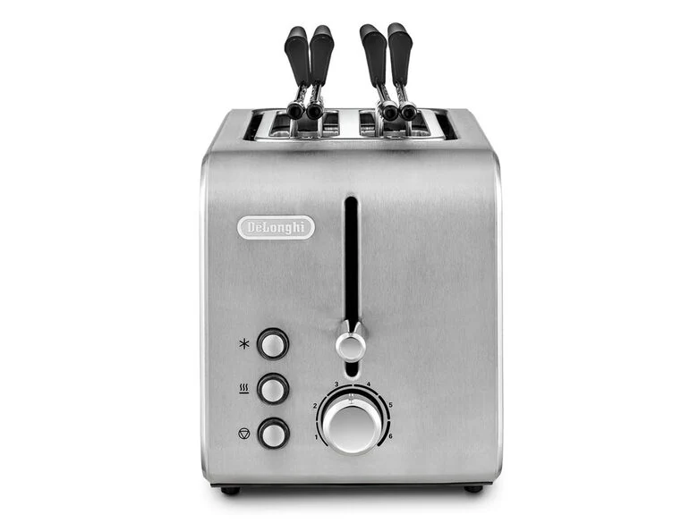 De’Longhi CTX 2203 tostapane 2 fetta/e 550 W Argento