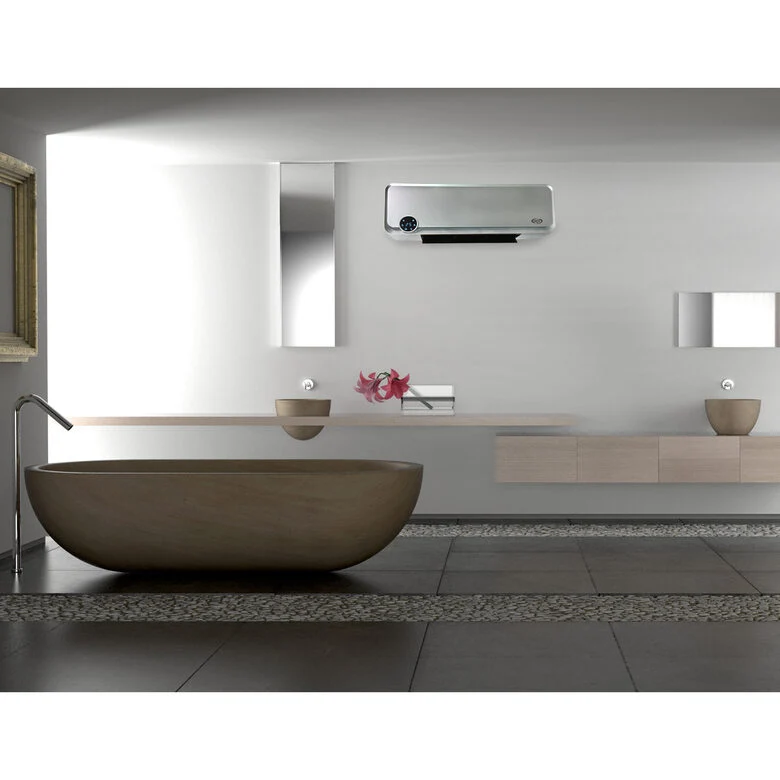 Argoclima KOMPASS stufetta elettrica Interno Argento 2000 W Riscaldatore ambiente elettrico con ventilatore