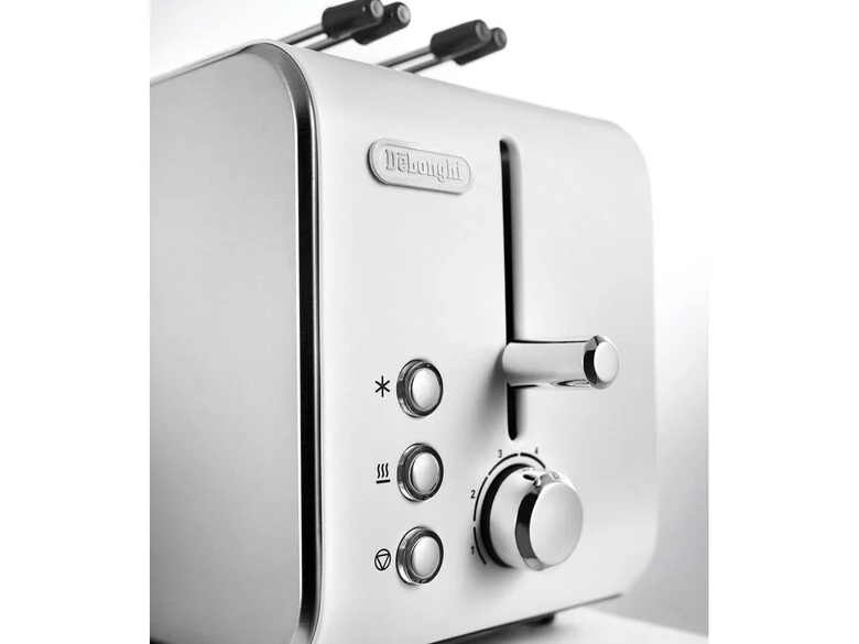 De’Longhi CTX 2203.W tostapane 2 fetta/e 550 W Argento, Bianco
