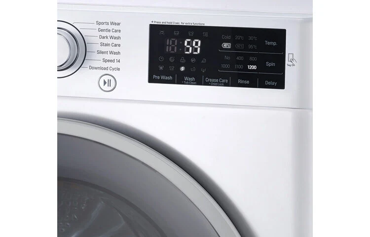 LG FH2U2HDN1 lavatrice Caricamento frontale 7 kg 1200 Giri/min Bianco
