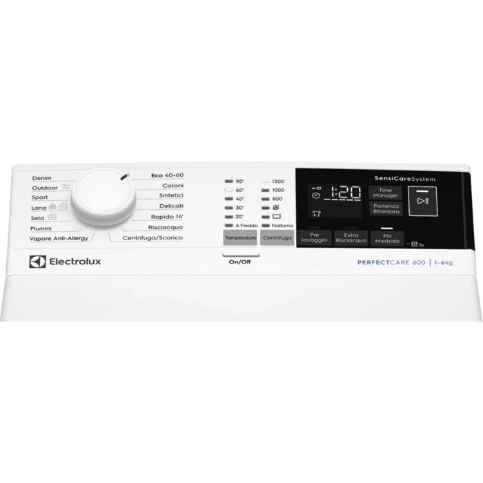 Electrolux EW6T463L lavatrice Caricamento dall'alto 6 kg 1251 Giri/min D Bianco