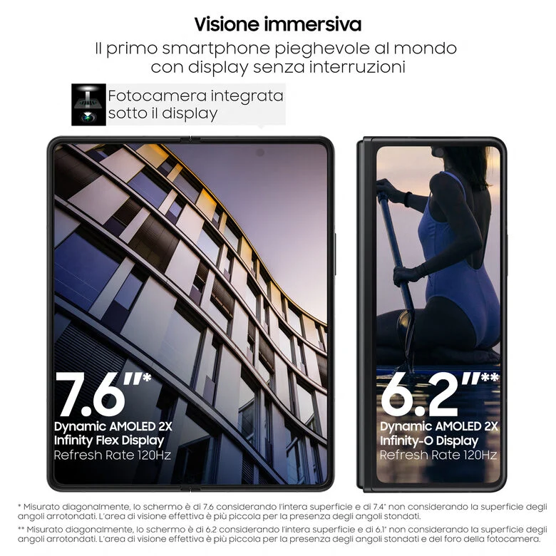 Samsung Galaxy Z Fold3 5G 512GB Phantom Black RAM 12GB Display 6,2"/7,6" Dynamic AMOLED 2X