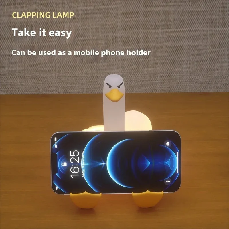Sitting Duck Rechargeable Dimming Little Bedside Lamp