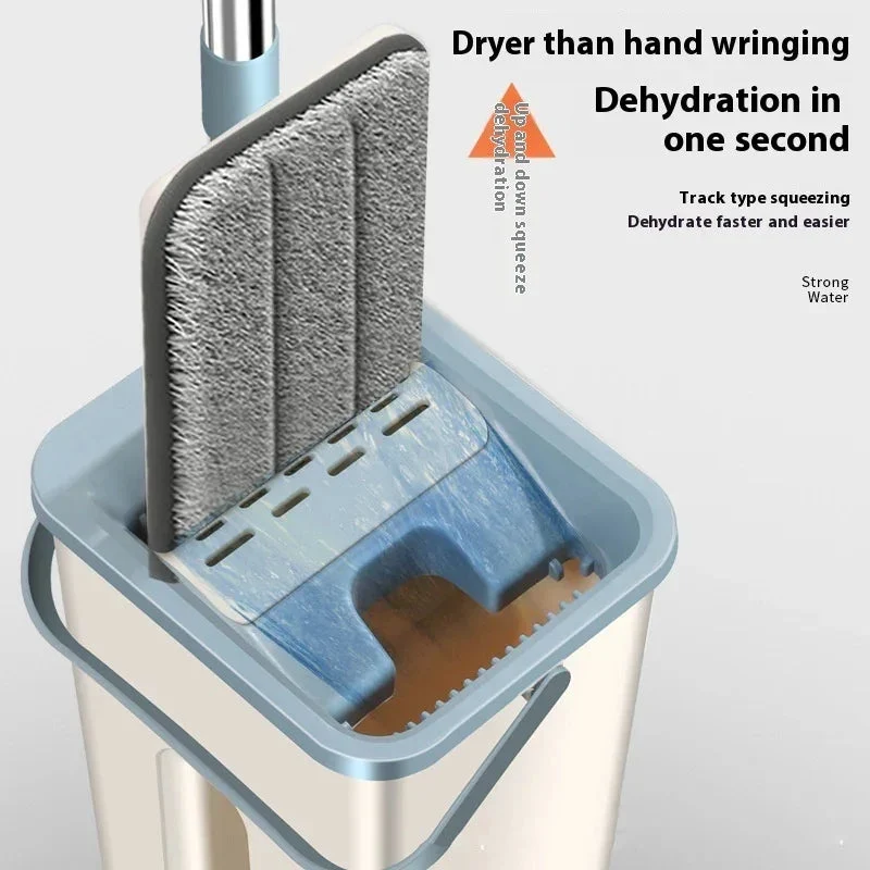 Household Wet And Dry Use Hand-Free Flat Mop