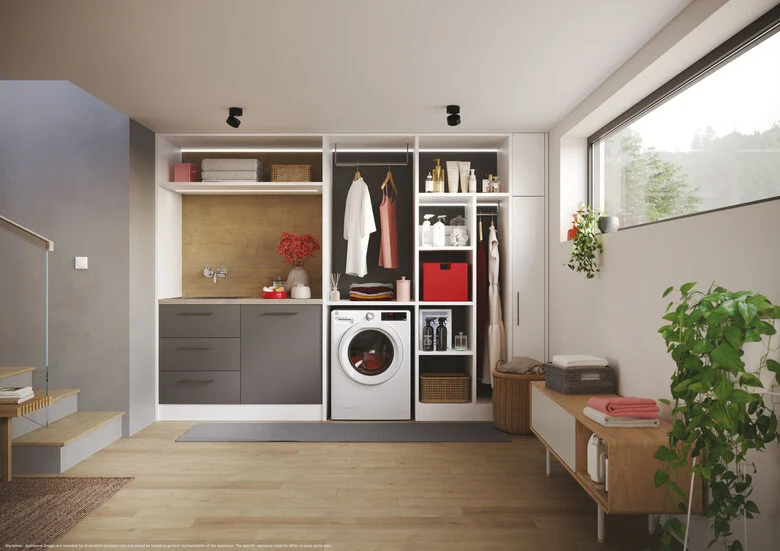 Hoover H3DP4854TA6/1-S H-WASH&DRY 350 Lavasciuga A Libera Installazione 8/5 Kg, 1400 Giri, Auto Care, Tecnologia Active Balance, Classe D, Bianco