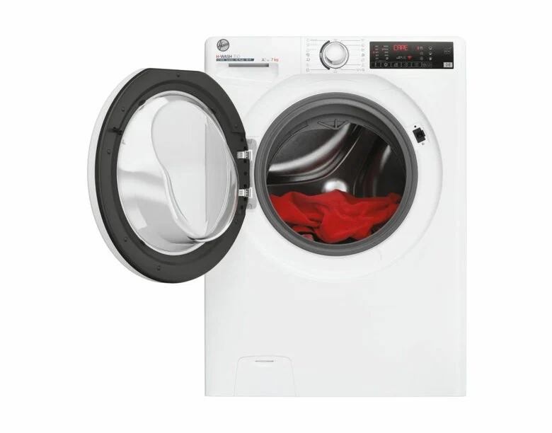 Hoover H3WP4474TAM6/1-S H-WASH 350 Lavatrice Slim A Libera Installazione 7 Kg, 1400 Giri, Classe A, Inverter, Wi-fi, Bianco