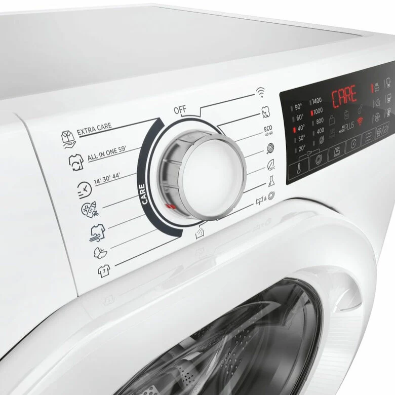 Hoover H3WP4474TAM6/1-S H-WASH 350 Lavatrice Slim A Libera Installazione 7 Kg, 1400 Giri, Classe A, Inverter, Wi-fi, Bianco