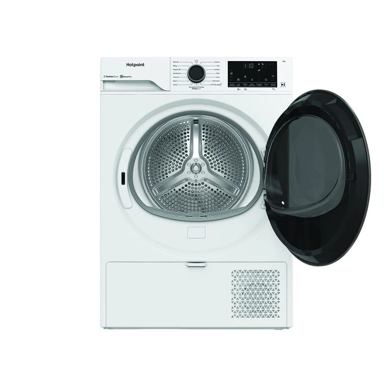 Hotpoint Ariston HPT 96D BS IT Asciugatrice A Libera Installazione 9 Kg, Pompa Di Calore Délica, PetHairCare, Classe A, Bianco