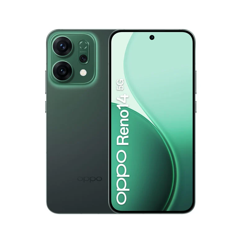 OPPO 14 5G Reno14 Smartphone 5G 16,7 cm (6.59") Doppia SIM Android 15 USB tipo-C 12 GB 512 GB 6000 mAh Verde