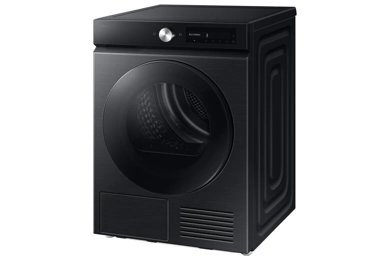 Samsung DV90DB7845GBU3 Asciugatrice A Libera Installazione 9 Kg, Pompa Di Calore, Super Speed, SmartThings, AI Control, Classe A+++, Nero