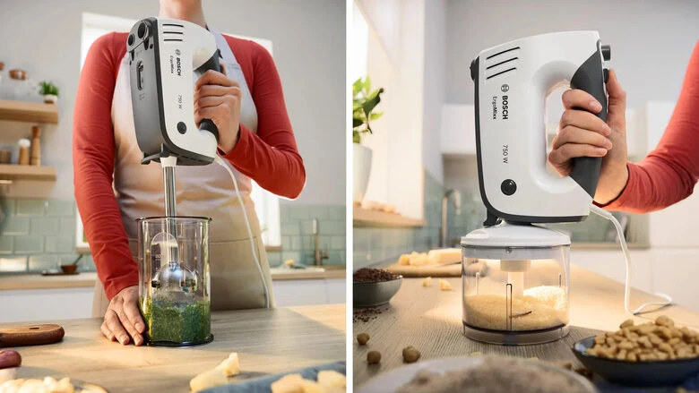 Bosch MFQ37490 Sbattitore ErgoMixx 750 W Bianco, grigio