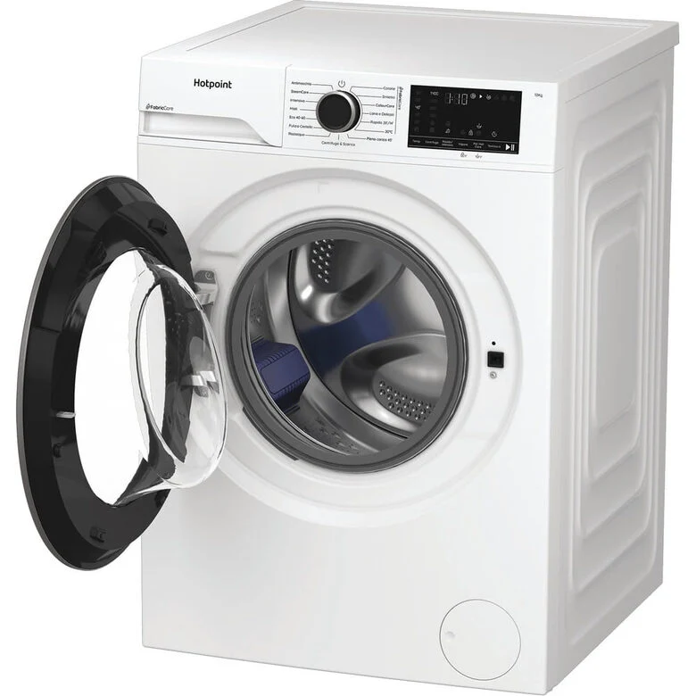Hotpoint Ariston HB 123 CARE IT Délica Lavatrice A Libera Installazione 12 Kg, 1300 Giri, Motore Inverter, Pethair Care, Classe A, Bianco