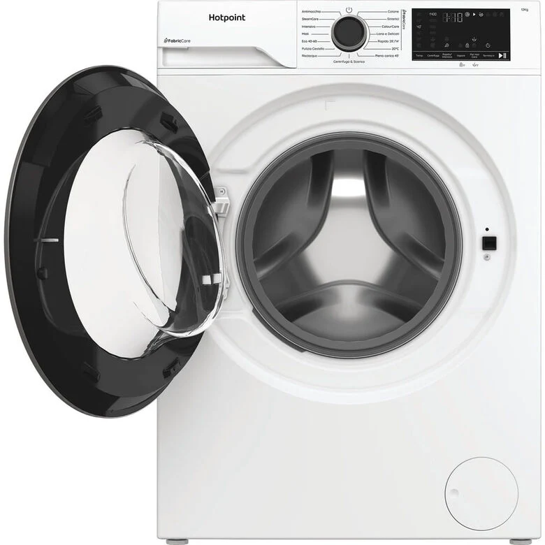 Hotpoint Ariston HB 123 CARE IT Délica Lavatrice A Libera Installazione 12 Kg, 1300 Giri, Motore Inverter, Pethair Care, Classe A, Bianco
