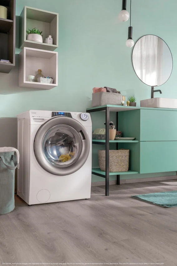 Candy RapidÓ PRO , Lavatrice Carica Frontale 8 KG, 30% più efficente della classe A, 1400 giri, Bianco, Inverter, Vapore, Wi-Fi, RP 486BWMR9/1-S