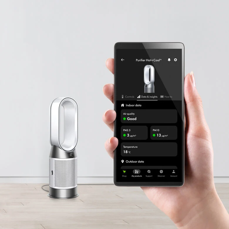 Dyson Purifier Hot+Cool HP1 Purificatore 27 m² 61,4 dB Bianco