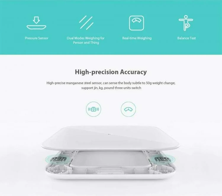 Xiaomi Mi Smart Scale S200 Bilancia Pesapersone Intelligente Digitale Bianco