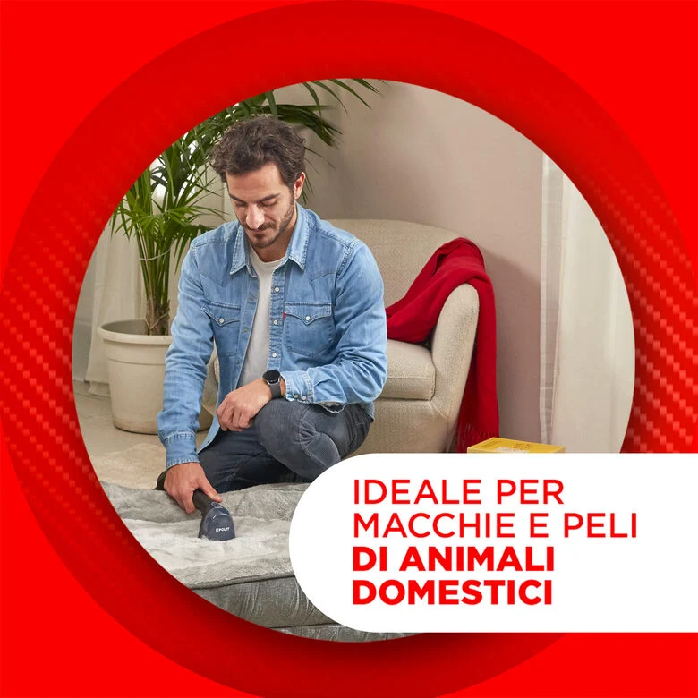 Polti StainOver SC30, lavatappeti con funzione pulitore a vapore, 4 funzioni in 1