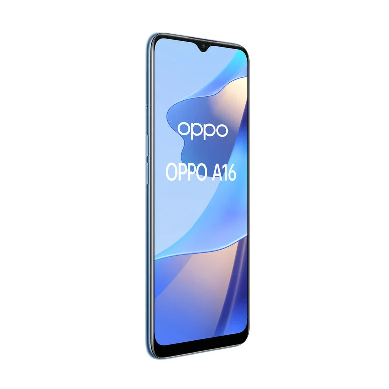 OPPO A16 Smartphone, AI Triple Camera 13+2+2 MP, 6.52” 60HZ Display, 5000mAh, SuperVOOC + Power Saving, RAM 3GB + ROM 32GB expandable, ColorOS11.1, IPX4, [Versione Italiana], Pearl Blue