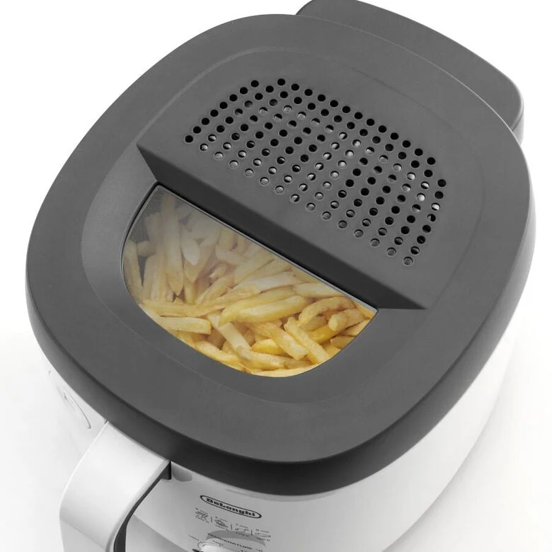 De’Longhi FS3021 Singolo Indipendente 1800 W Friggitrice Grigio, Bianco