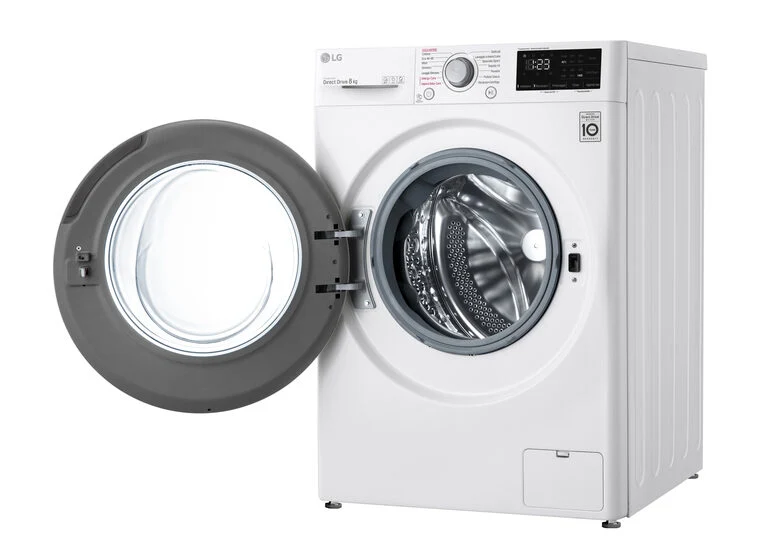 LG F2WV3S7S4E Serie V3 Lavatrice Slim A Libera Installazione 7 Kg, 1200 Giri, AI DD™, Lavaggio A Vapore, Inverter Direct Drive, Classe D, Bianco