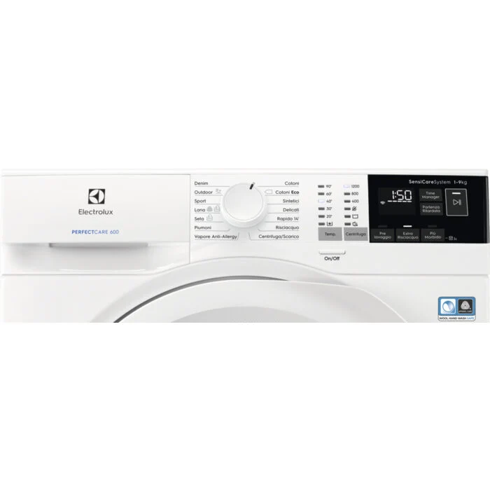 Electrolux EW6F492Y lavatrice Caricamento frontale 9 kg 1200 Giri/min D Bianco