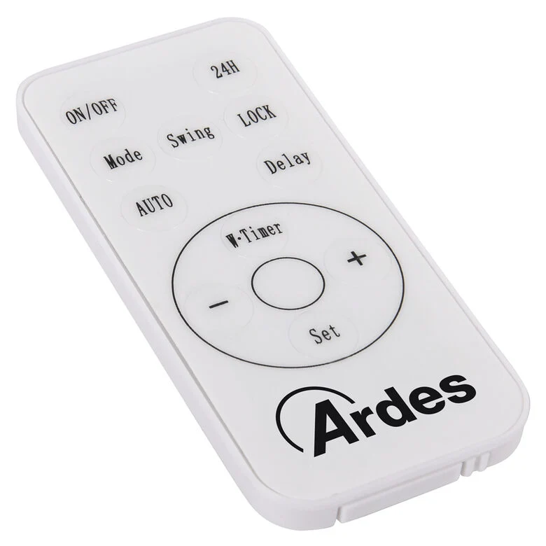Ardes AR4W07P stufetta elettrica Interno Grigio 2000 W Riscaldatore ambiente elettrico con ventilatore