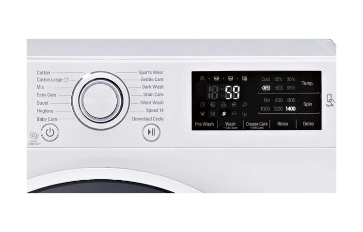 LG F12U2QDN0 lavatrice Caricamento frontale 7 kg 1200 Giri/min Bianco