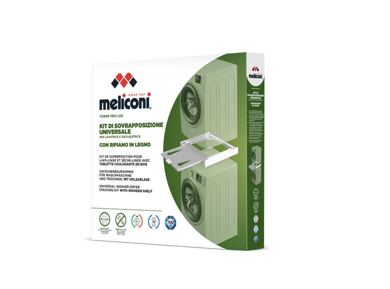 Meliconi Torre Pro L60 Kit di sovrapposizione per lavatrice e asciugatrice