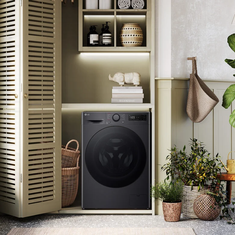 LG F4R5011TSMB Lavatrice 11kg AI DD, Classe A-10%, 1400 giri, TurboWash, Vapore