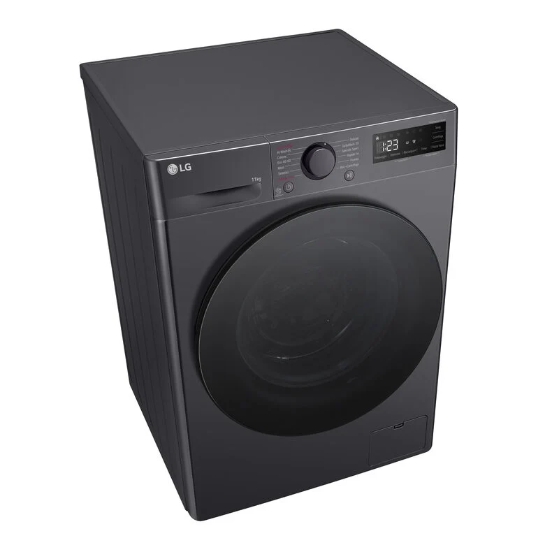 LG F4R5011TSMB Lavatrice 11kg AI DD, Classe A-10%, 1400 giri, TurboWash, Vapore