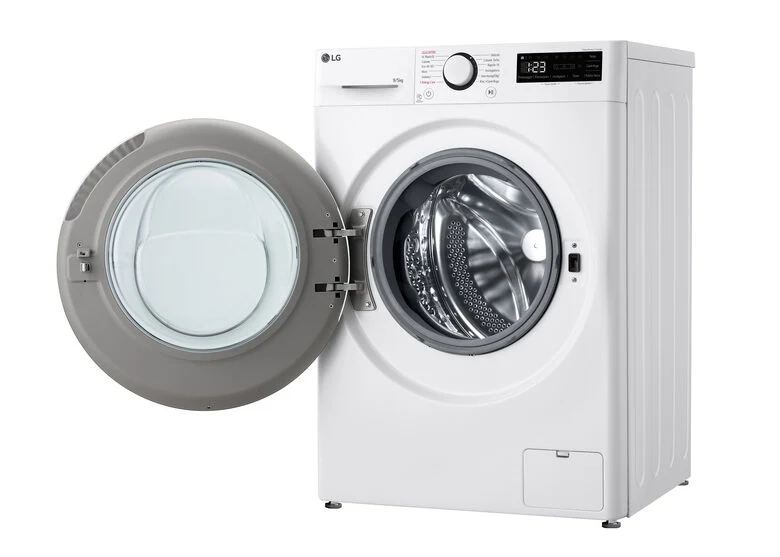 LG D2R5S09TSWW Serie R5 Lavasciuga Slim A Libera Installazione 9/5 Kg, 1200 Giri, AI Dd, AI Wash, TurboWash 360, Vapore, Allergy Care, Classe E, Bianco