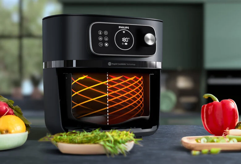 Philips 7000 series HD9876/90 Airfryer, 8.3L, Friggitrice 22-in-1, App per ricette