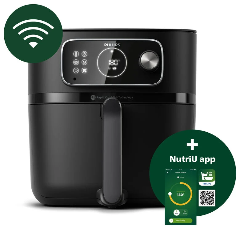 Philips 7000 series HD9876/90 Airfryer, 8.3L, Friggitrice 22-in-1, App per ricette