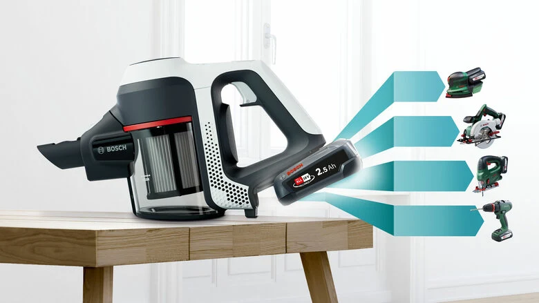 Bosch Serie 6 BCS611AM Scopa elettrica ricaricabile Unlimited 6 Bianco