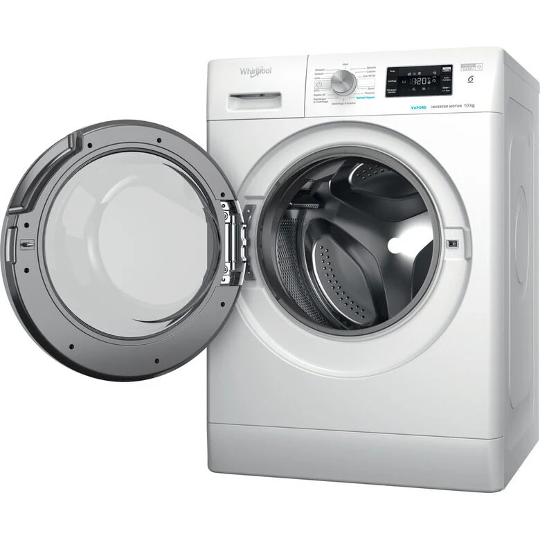 Whirlpool FFB 1048 BSV IT Lavatrice A Libera Installazione 10 Kg, 1400 Giri, Tecnologia 6° Senso, Classe A, Bianco