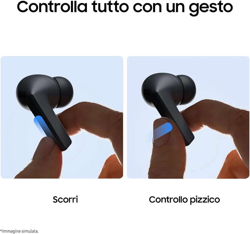 Samsung Buds 3 FE Auricolari Wireless Cuffie Bluetooth Cancellazione Rumore Black