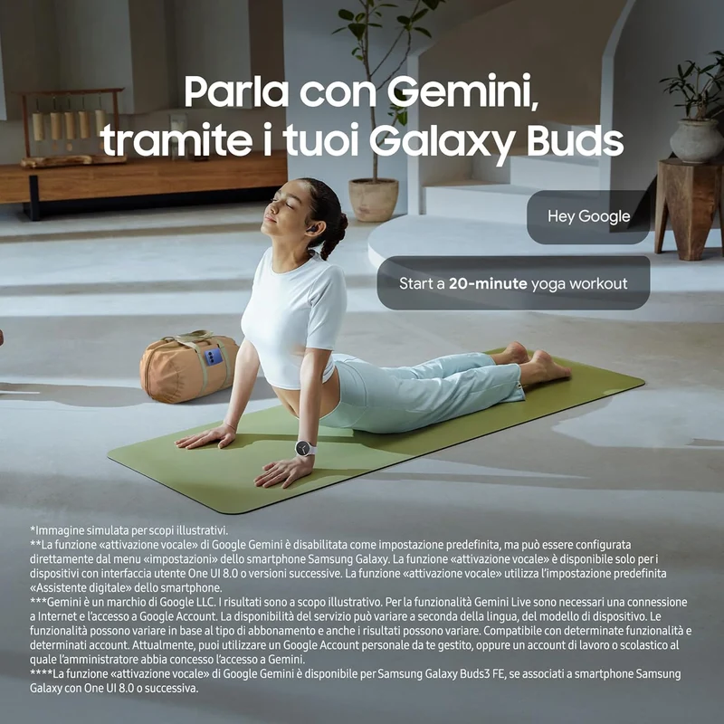 Samsung Buds 3 FE Auricolari Wireless Cuffie Bluetooth Cancellazione Rumore Black