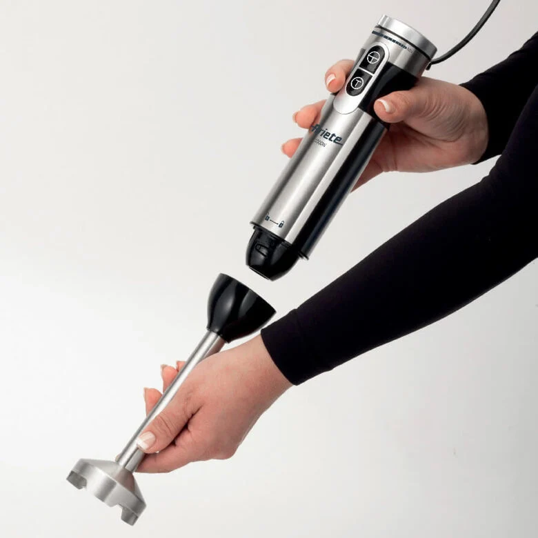 Ariete 898/1 4 Blades Multiprep 7in1, Frullatore a immersione, 7 funzioni, 1000W, 10 velocità + turbo, Capacità 2 L, Accessori inclusi, Silver